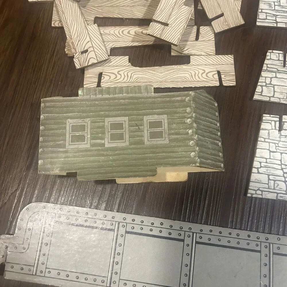 American Flyer S Gauge Cardboard Trestle Set 60+ Pieces Replacement Parts